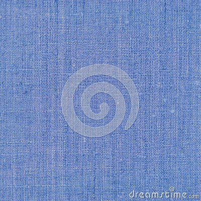Natural dark pastel pale blue rustic flax fiber linen fabric swatch texture vertical pattern, horizontal bright rough detailed Stock Photo