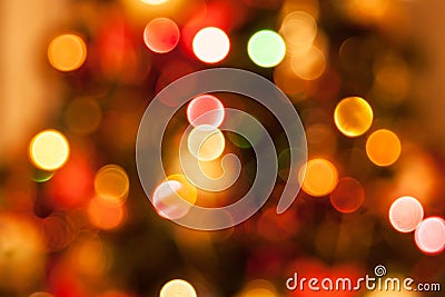 Natural defocused christmas lights Stock Photo