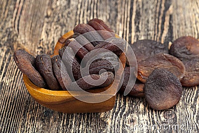 natural dried apricots in the sunlight Stock Photo