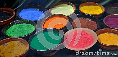 Natural dye Stock Photo