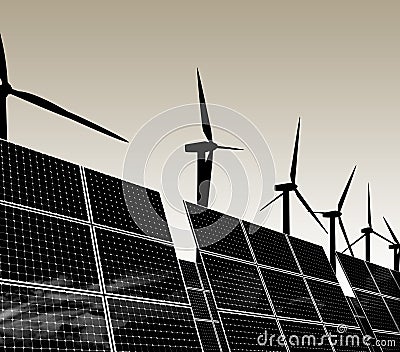 Natural energy sources Stock Photo