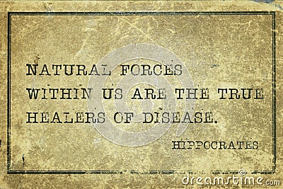Natural forces Hippocrates Stock Photo