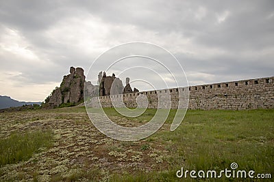 Natural fortress at Belogradchik Rocks Stock Photo