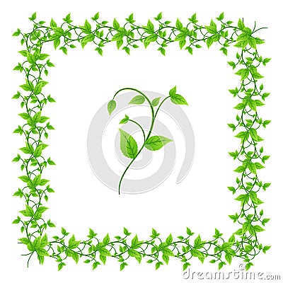 Natural frame illustration Vector Illustration