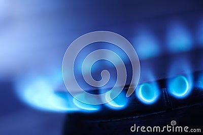 Natural gas flame Stock Photo
