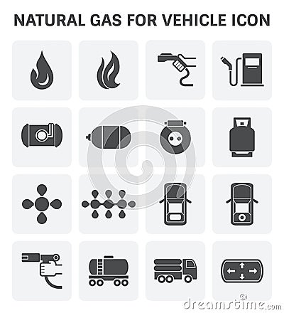 Natural gas icon Vector Illustration