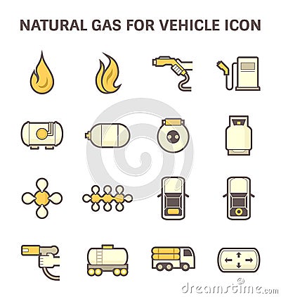 Natural gas icon Vector Illustration