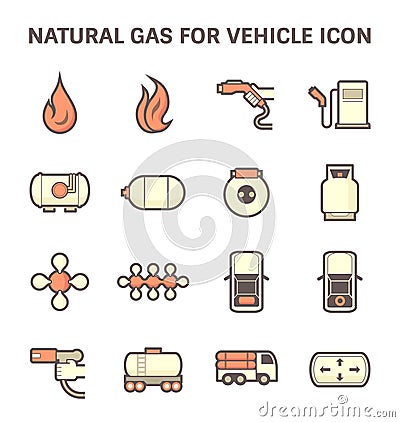 Natural gas icon Vector Illustration