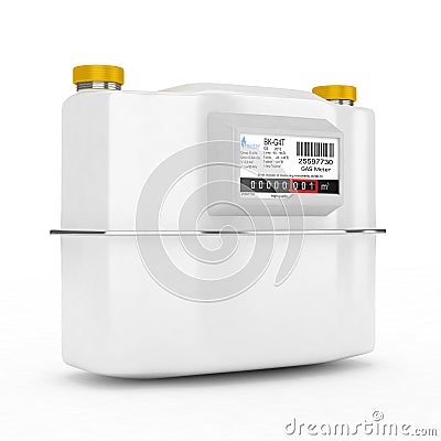 Natural gas meter Stock Photo