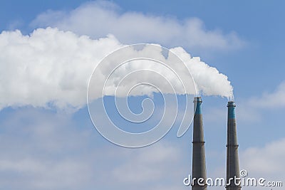 Natural gas power plant Stock Photo