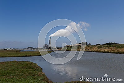 Natural gas power plant Stock Photo