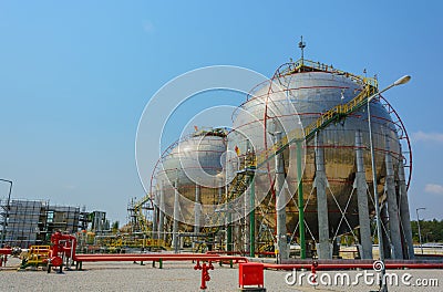 Natural Gas Tank Stock Photo