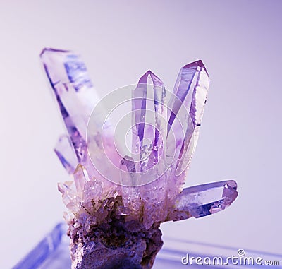 Natural gemstone amethyst Stock Photo