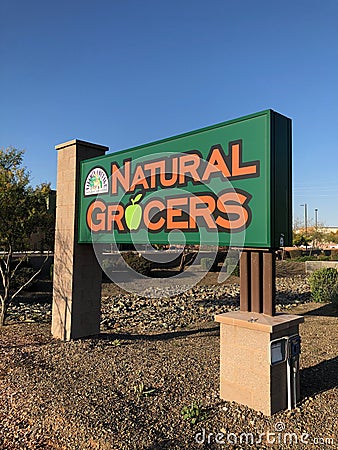 Natural Grocers. Editorial Stock Photo