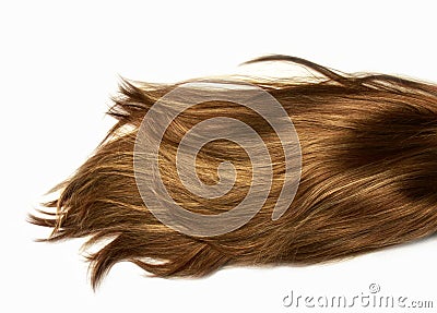 Natural highlight shiny healthy human long hair. Extension and wig Stock Photo