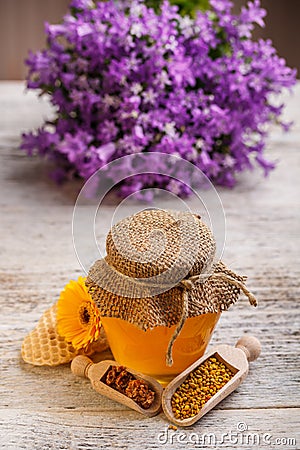 Natural honey Stock Photo