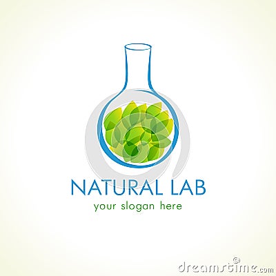 Natural lab logo Vector Illustration