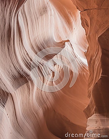 Natural looking of the Upper Antelope Canyon, Route 98 Stock Photo