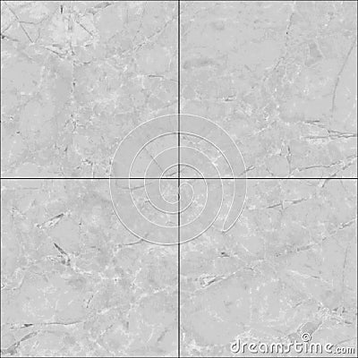 Natural marble square tile seamless texture map, reflect glossiness Stock Photo