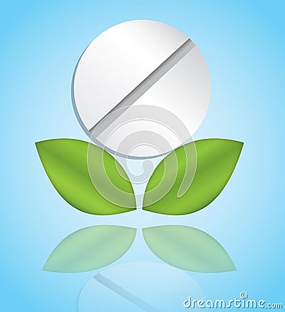 Natural medicine Vector Illustration