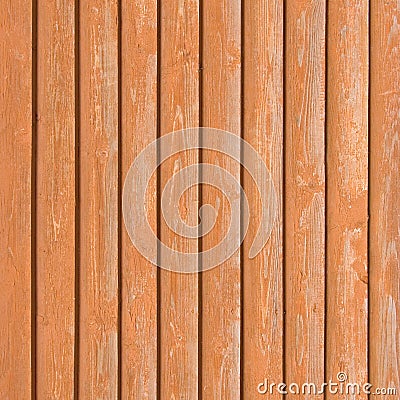Natural old wood fence planks wooden close board texture overlapping light reddish brown closeboard terracotta background vertical Stock Photo