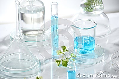 natural organic beauty cosmetics concept. Stock Photo