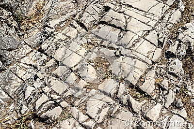 natural path paving. natural stone texture. Stock Photo
