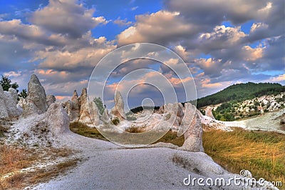 Natural phenomenon Petrified wedding Stock Photo