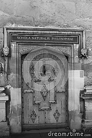 Natural Philosophy school in University. Oxford, Editorial Stock Photo
