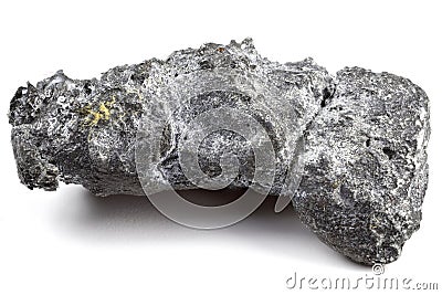 Platinum nugget Stock Photo