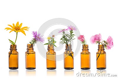 Natural remedies, bottle - bach. Stock Photo