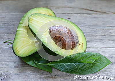 Natural ripe avocados Stock Photo