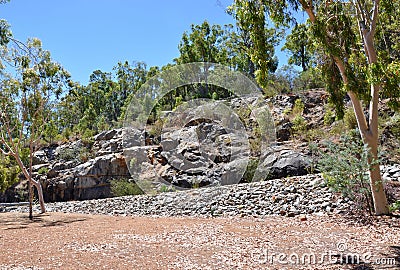 Natural Rock in Serpentine, Western Australia Stock Photo