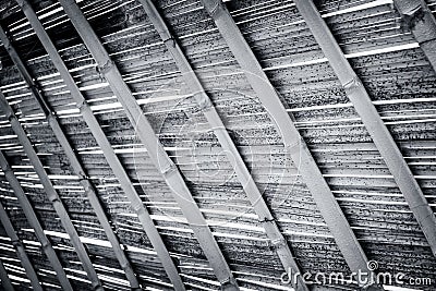 Natural roof of weave bamboo texture Stock Photo