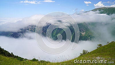 Natural scenery of beautiful mountains near Blacksea Coast, Rize, Turkey. Stock Photo