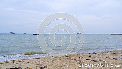 Natural Scenery Of The Tropical Sea Of Tanjung Kalian, Indonesia Stock Photo