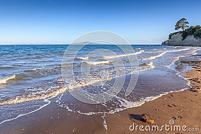 Natural seascape view of Browns bay, Auckland, New Zealand. Stock Photo