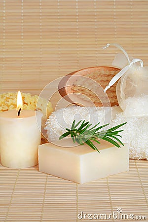 Natural Skincare Products Stock Photo