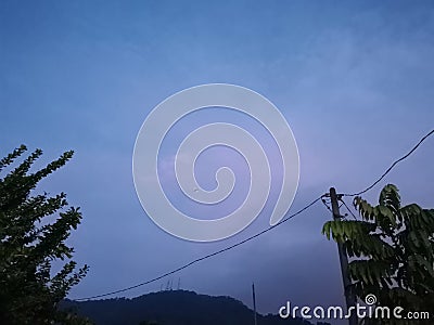 Natural sky dark night screne Stock Photo