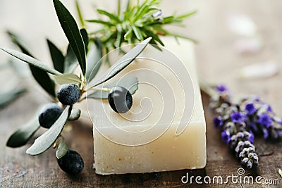 Natural soap Stock Photo