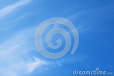 Natural soft clouds pattern on blue sky background Stock Photo