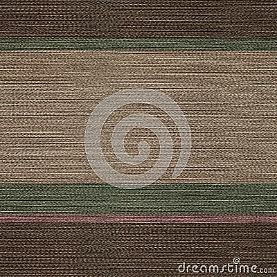 Natural space dyed marl stripe woven seamless pattern. Tonal brown winter linear yarn cloth effect. Dark masculine Stock Photo