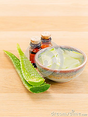 Natural Spas Ingredients for skin care. Stock Photo