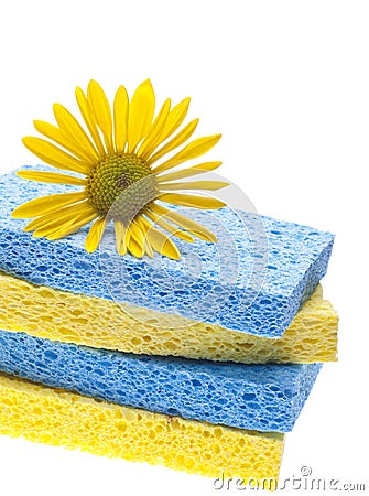 Natural Spring Cleaning Concept Stock Photo