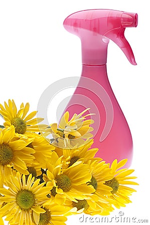 Natural Spring Cleaning Concept Stock Photo