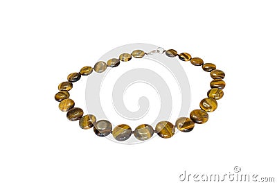 Natural stone beads Stock Photo