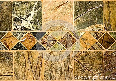 Natural Stone Tile ~ Tumbled Stock Photo