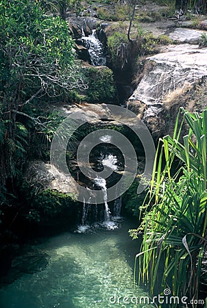 Natural Swimming Pool,Madagascar Stock Photo