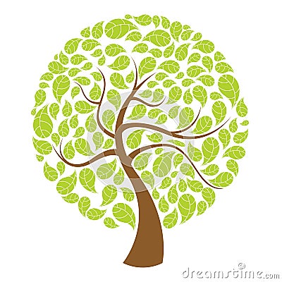 Natural tree Vector Illustration