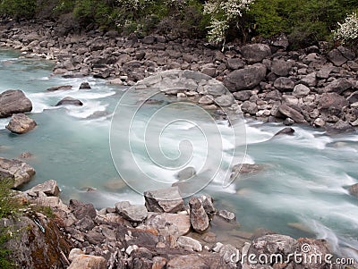 Natural water flow Stock Photo